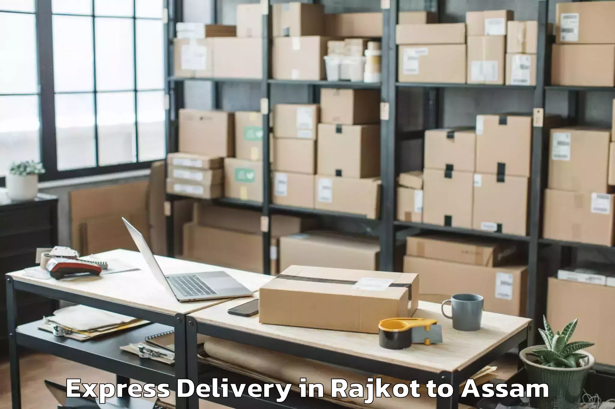 Leading Rajkot to Dhubri Pt Express Delivery Provider